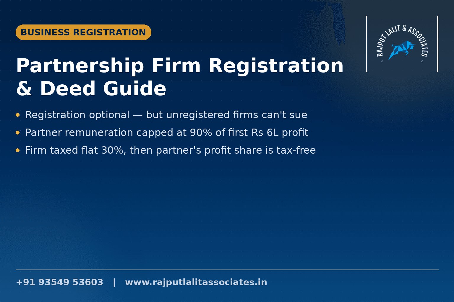 Partnership Firm Registration & Partnership Deed — Complete Guide