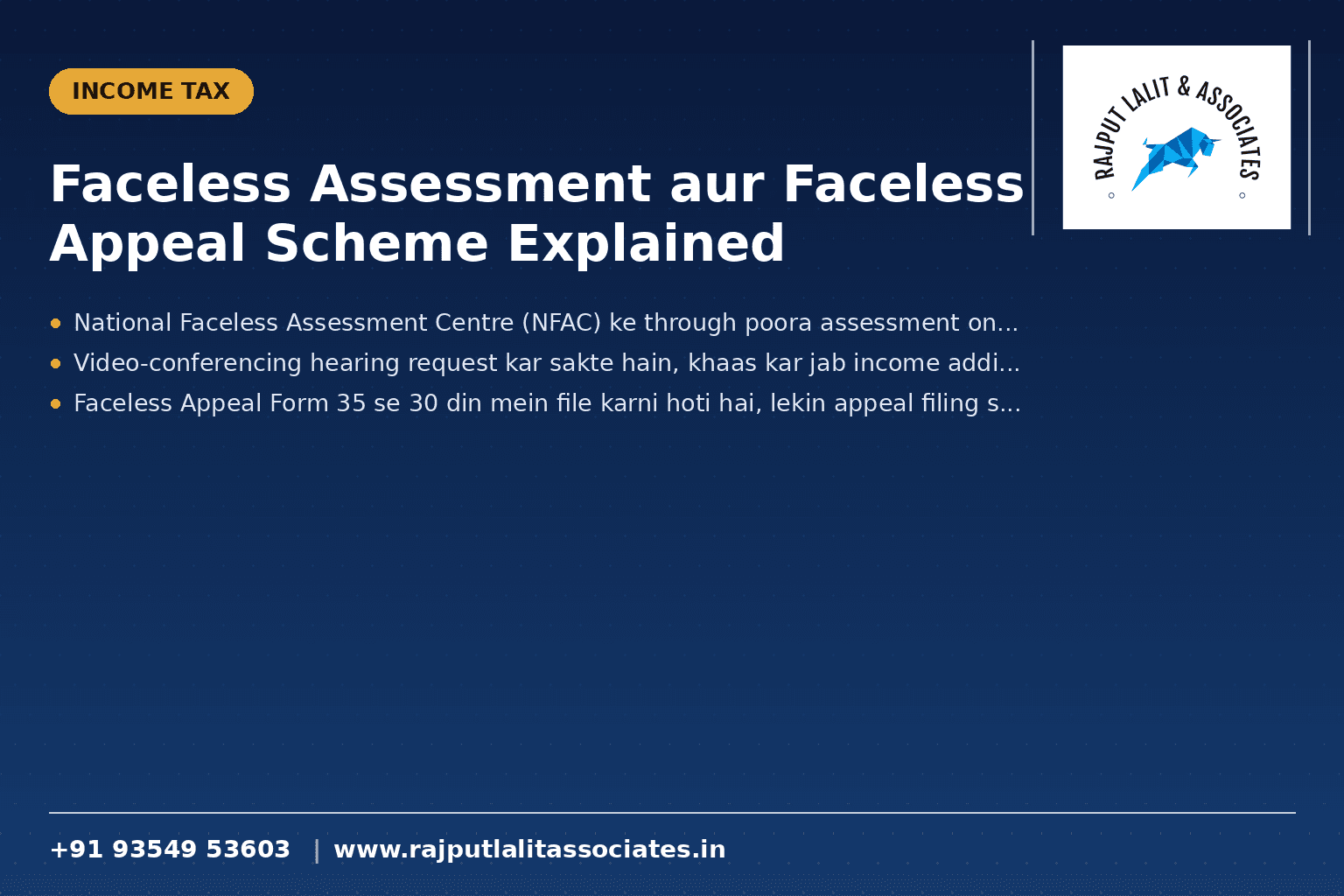 Faceless Assessment aur Faceless Appeal Scheme Explained
