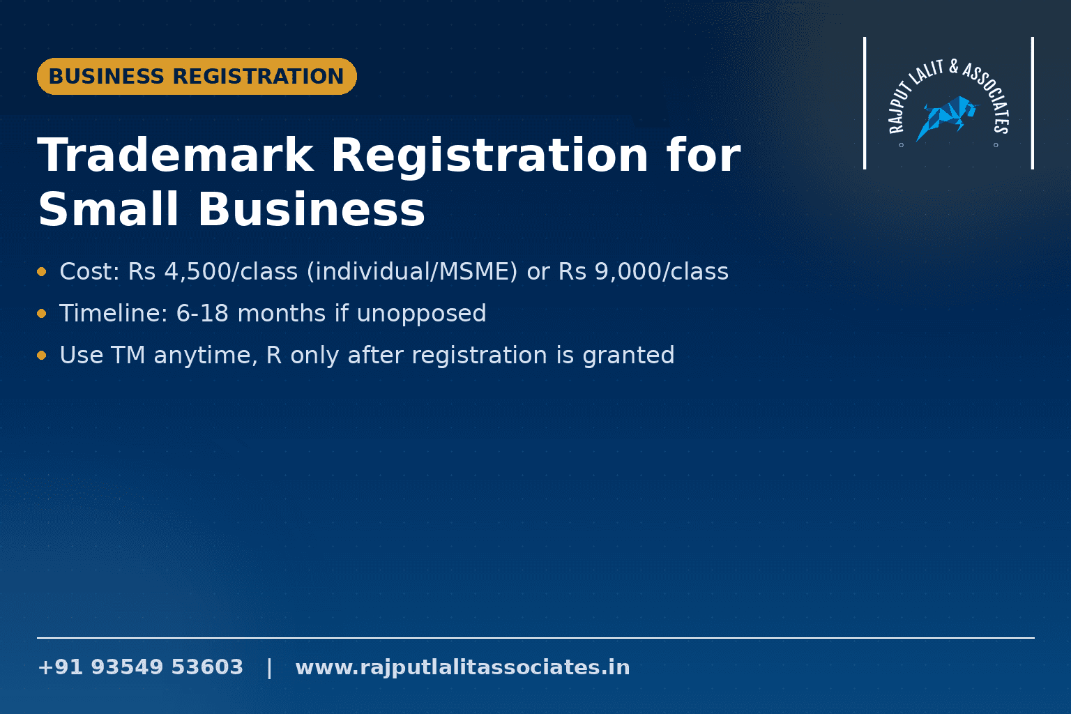 Trademark Registration for Small Business — Process, Cost & Timeline